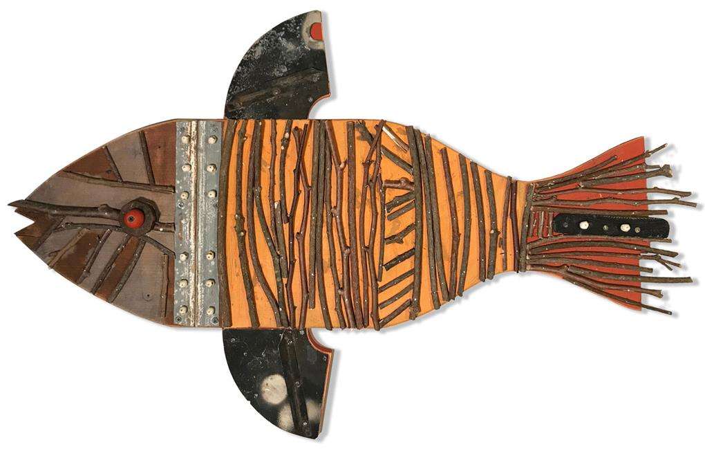 Brian Murphy | Finn and Bones | Piano Parts, Wood, Mixed Media | $1,100
